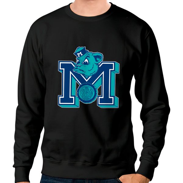 Vintage Maine Bear Mascot Logo Big M Clean Version - Maine - Sweatshirts-image