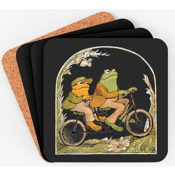 Frog And Toad Coasters, Vintage Classic Book Coasters-image