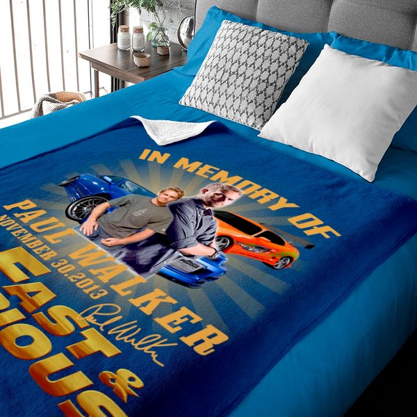 In Memory Of Paul Walker November 30 2013 Fast And Furious, In Memory Of Paul Walker Baby Blankets