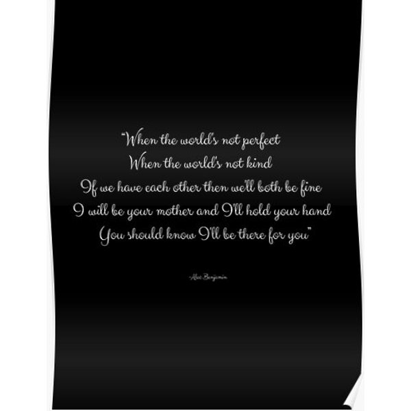 Alec Benjamin - If We Have Each Other Premium Matte Vertical Poster-image