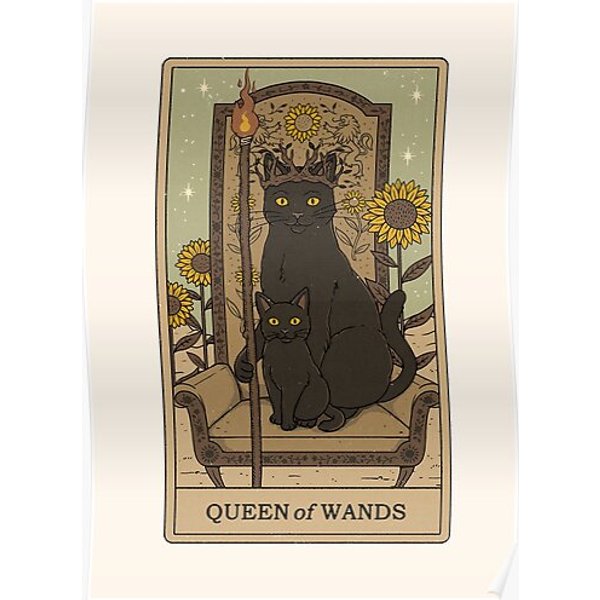 Queen Of Wands Premium Matte Vertical Poster-image