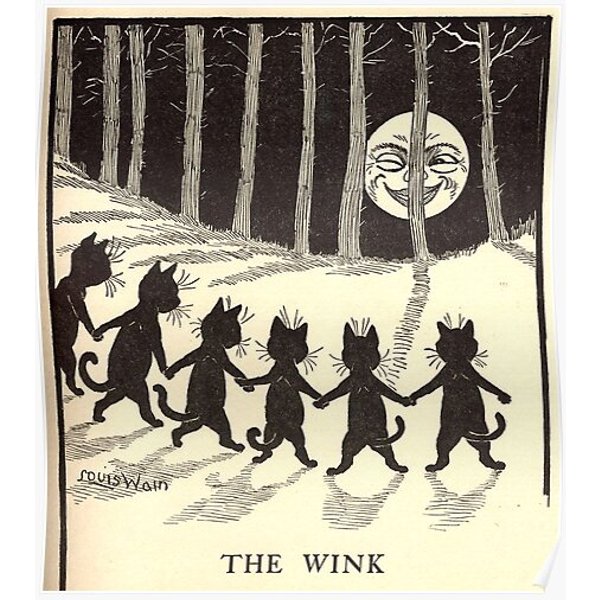 Louis Wain The Wink Premium Matte Vertical Poster-image