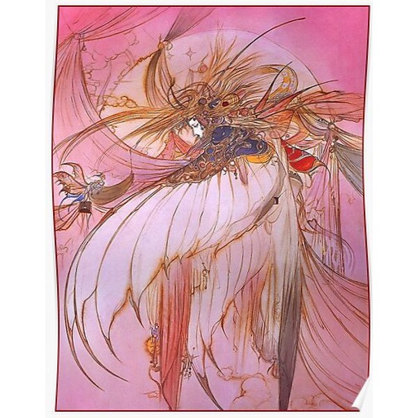 Yoshitaka Amano Pink Premium Matte Vertical Poster-image