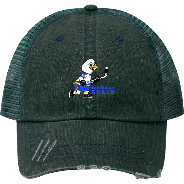 Defunct San Diego Gulls 1966 - California - Print Trucker Hat-image