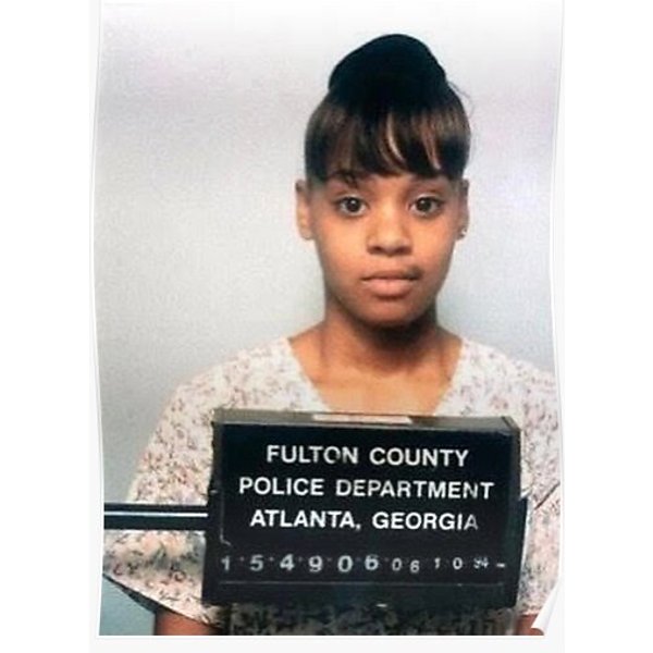 Lisa "Left Eye" Lopes Mugshot Premium Matte Vertical Poster-image