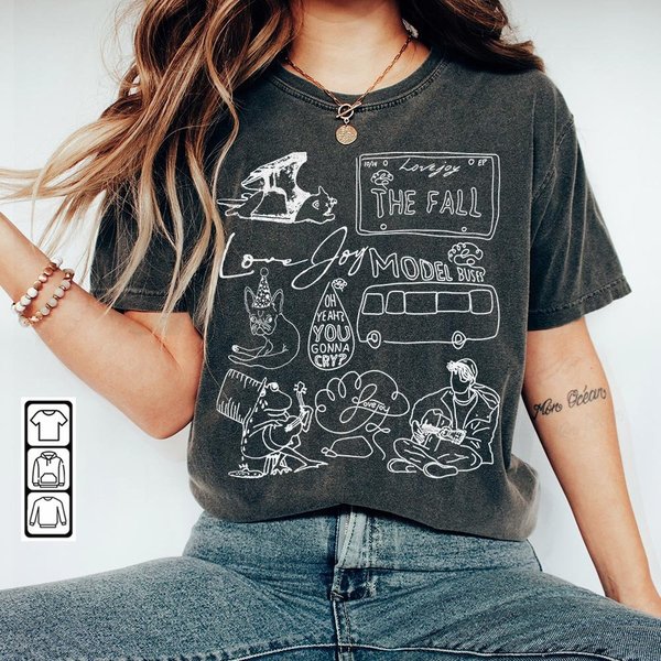Lovejoy Doodle Art Shirt, Vintage Lovejoy Merch Lyric Album T-Shirt-image
