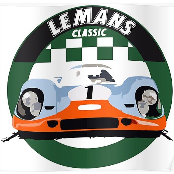 Classic Car Racing Premium Matte Vertical Poster-image