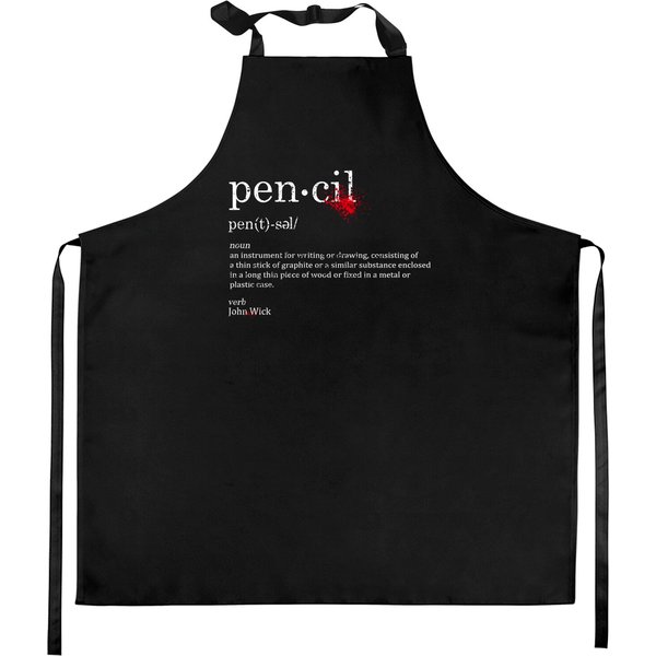 John Wick - Pencil Kitchen Aprons | Baba Yaga | Keanu Reeves | Chapter 4-image