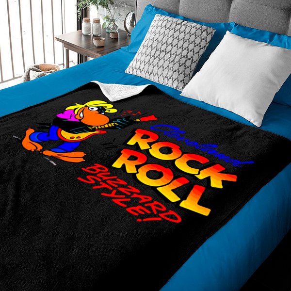 Rock Roll Buzzard Baby Blanket-image