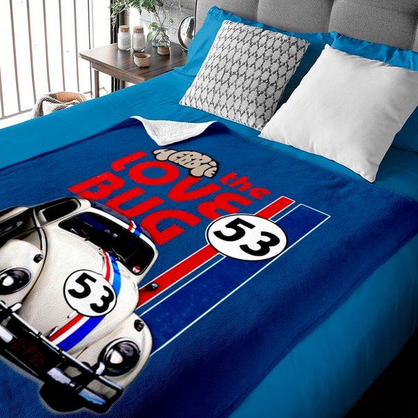 Bie Love Bug Herbie Kids Baby Blankets-image