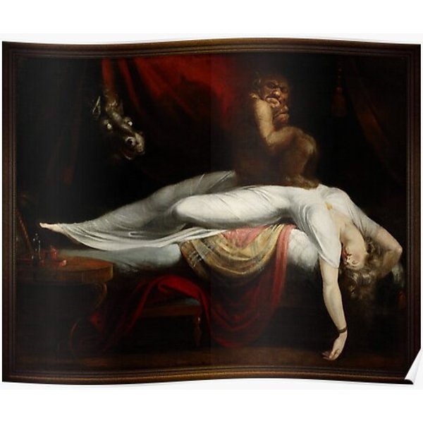 The Nightmare By Henry Fuseli Old Masters Reproductions Premium Matte Vertical Poster-image