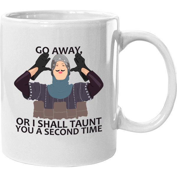 Monty Python French Knight Go Away Mugs-image