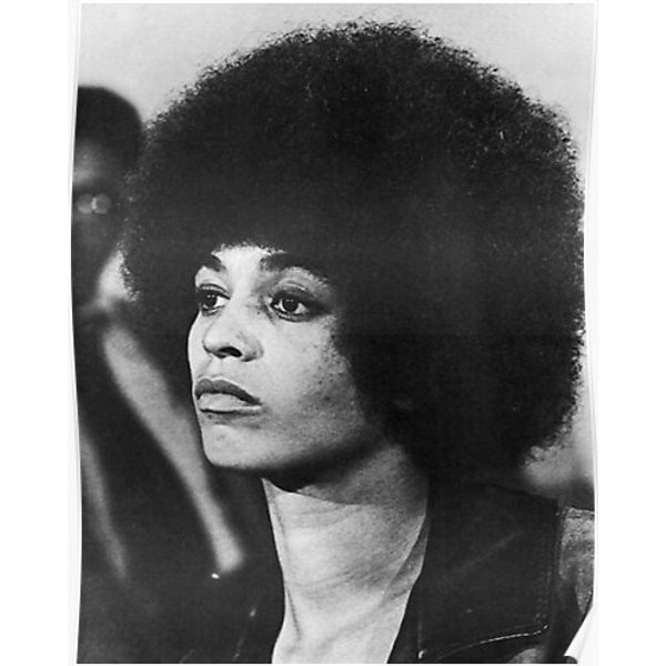 Angela Davis 60S Black Panthers Photo Premium Matte Vertical Poster-image