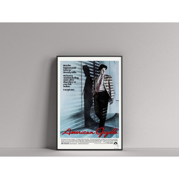 American Gigolo (1980) Movie Film Poster (Richard Gere, Lauren Hutton)-image