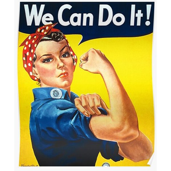We Can Do It - Rosie The Riveter Premium Matte Vertical Poster-image