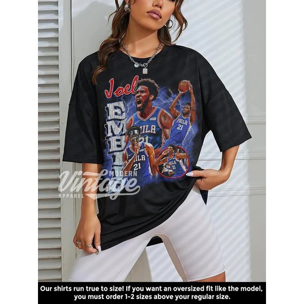Joel Embiid Shirt, Basketball Shirt, Classic 90S Graphic Tee-image