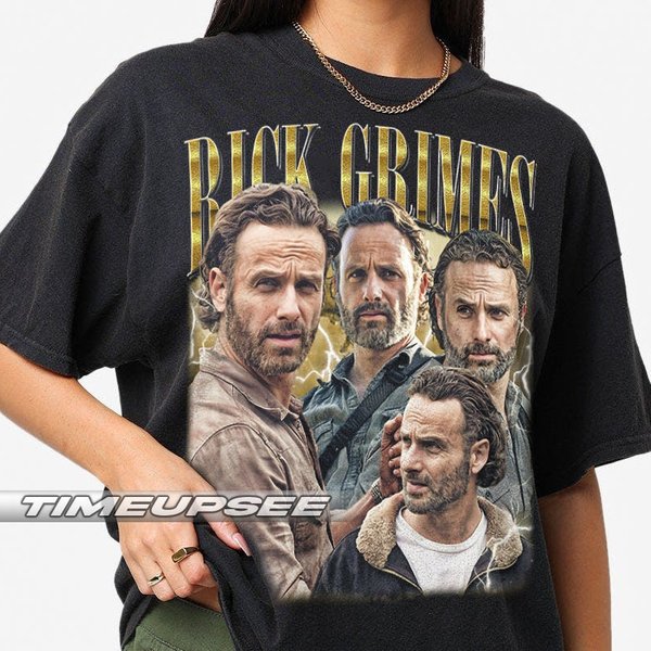 Rick Grimes Vintage T-Shirt, Gift For Women And Man Unisex T-Shirt-image