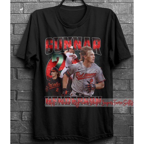 Gunnar Henderson T-Shirt, Gunnar Henderson 90S Bootleg, 90S Football Shirt-image