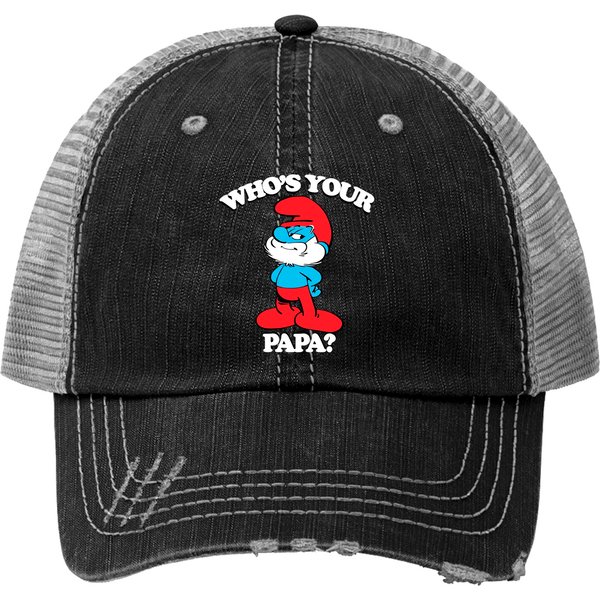 Who'S Your Papa? - Smuurfs - Print Trucker Hat-image