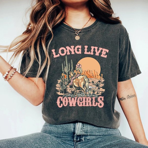 Long Live Cowgirls Shirt, Western Shirt, Country Music Shirt,-image