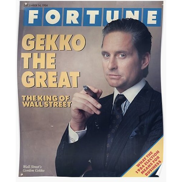 Gordon Gekko Fortune Magazine Premium Matte Vertical Poster-image