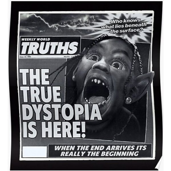 Escape Plan From Dystopia - True Utopia Is Here Poster Premium Matte Vertical Poster-image