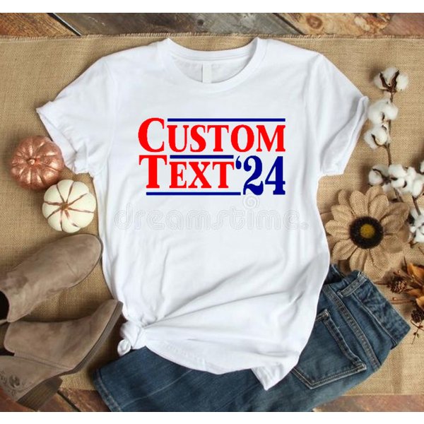 Custom Election T-Shirt (Any Names & Year) | Choose From Over 30 Shirt Colors-image