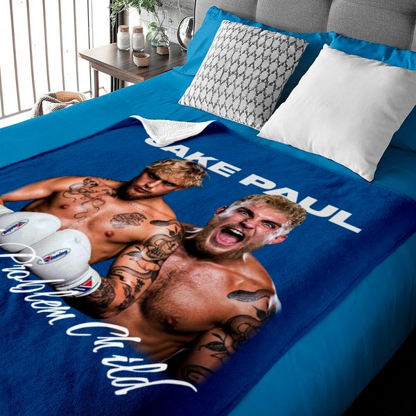 Jake Paul The Problem Child Baby Blankets-image