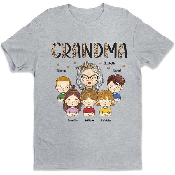 Just Call Me Grandma - Family Personalized Custom Unisex T-Shirt-image