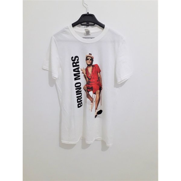 Vintage Bruno Mars The 24K Magic World Tour White Tshirt-image