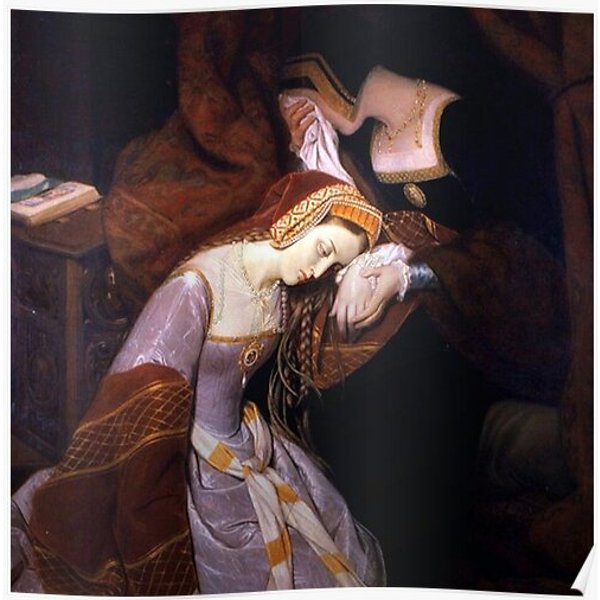 Anne Boleyn In The Tower By Edouard Cibot | The Six Premium Matte Vertical Poster-image