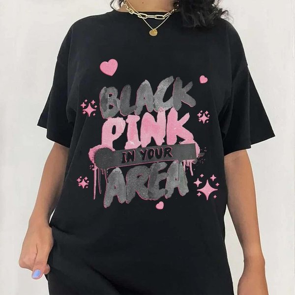 Blackpink Shirt. Blackpink In Your Area, Vintage Kpop 90 T-Shirt-image