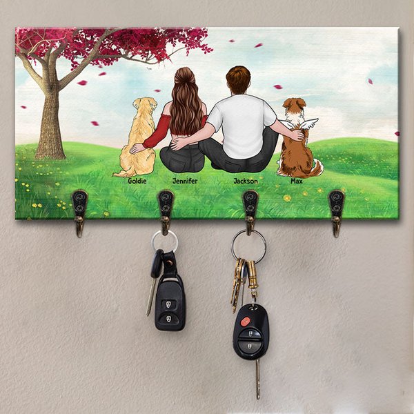 You &Amp; Me And Fur Babies - Dog &Amp; Cat Personalized Custom Key Hanger, Key Holder - Gift For Pet Owners, Pet Lovers-image