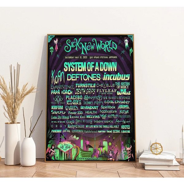 Sick New World 2023 Poster, Las Vegas Festival Ground Poster Print, Gift For Fans-image