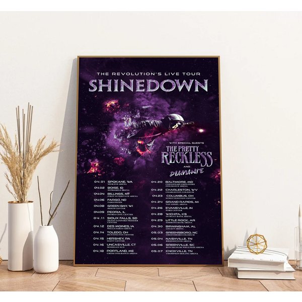 The Revolution's Live Tour 2023, The Pretty Reckless Death By Rock And Roll Tour 2023 Print, Gift Fans-image