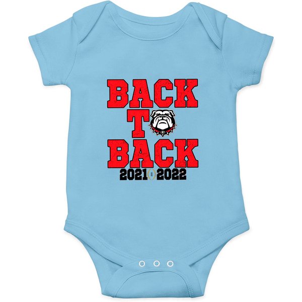 Georgia Bulldog Championship 2022 2023 Back To Back Champs Football Onesies-image