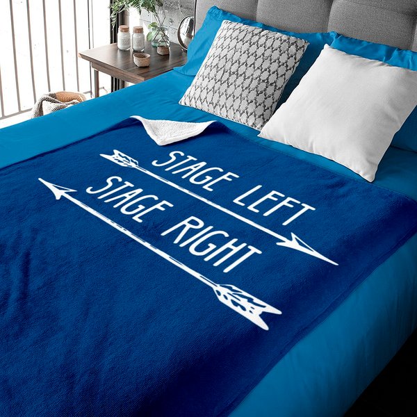 Stage Left Stage Right Baby Blankets-image