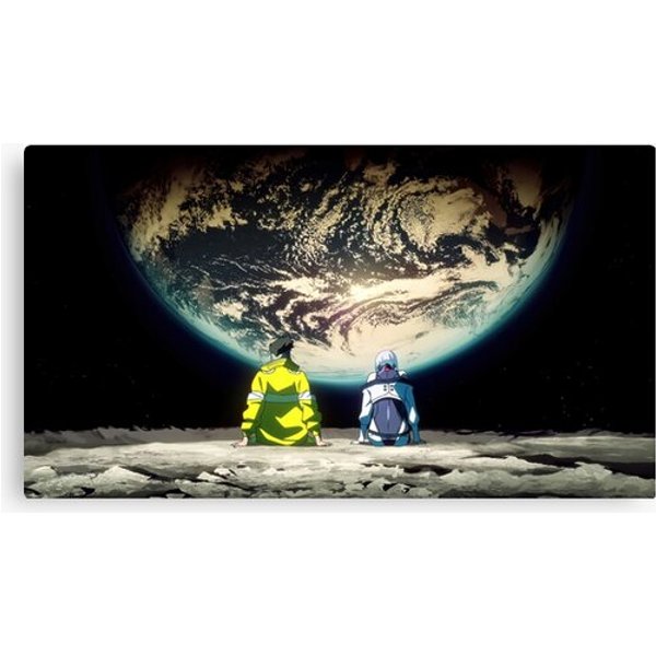 The David And Lucy Full Moon I "Cyberpunk Edgerunners" Poster Canvas-image