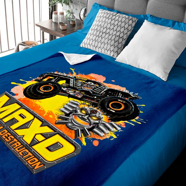 Max D Monster Truck Baby Blankets - Maximum Destruction Merchandise-image