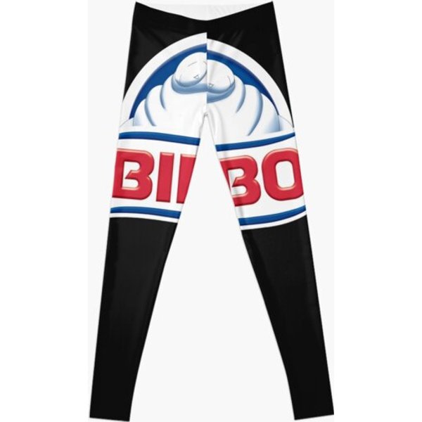 Bimbo Bear Bread Logo (White) Classic T-Shirt Leggings-image
