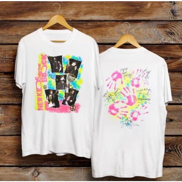 Vintage 1989 New Kid On The Block Shirt, New Kids Tour 1989 Shirt,-image