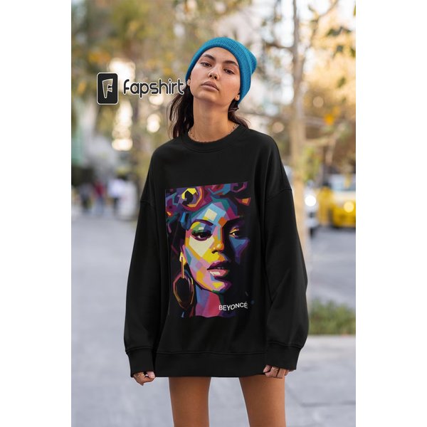Beyonc Unisex Tee Shirt, Beyonce Paint Graphic Tshirt, Beyonc Vintage Sweatshirt-image