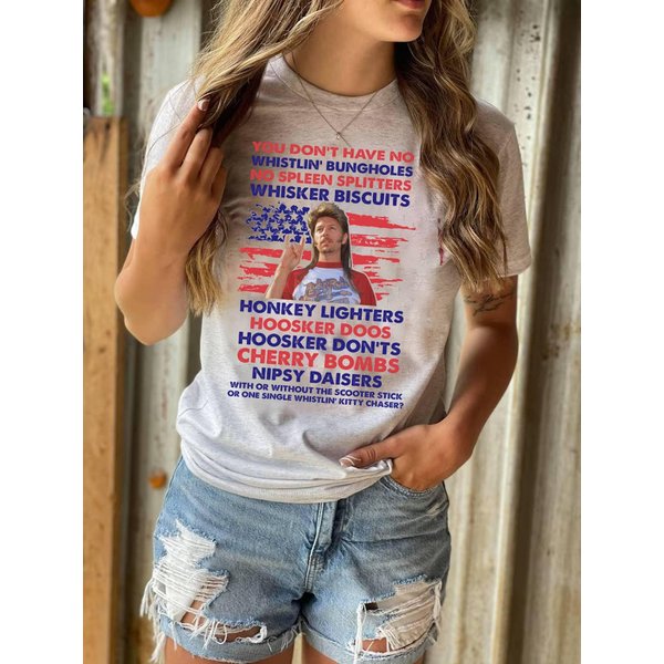Joe Dirt 4Th Of July Merica T-Shirt-image