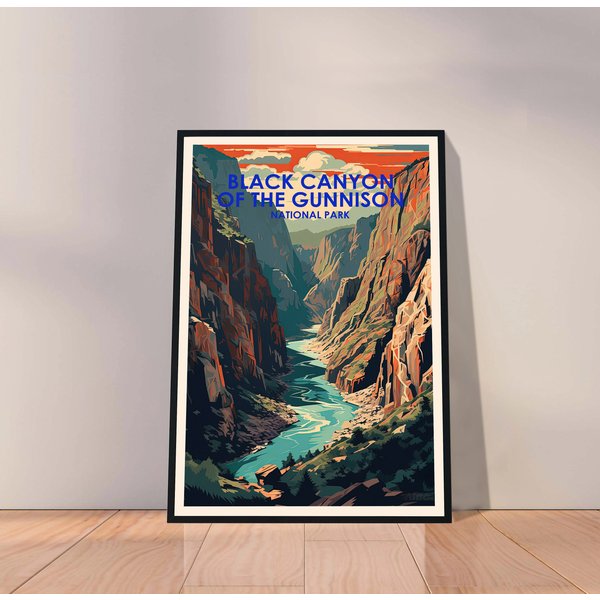 Black Canyon Of The Gunnison National Park Poster, Travel Posters-image