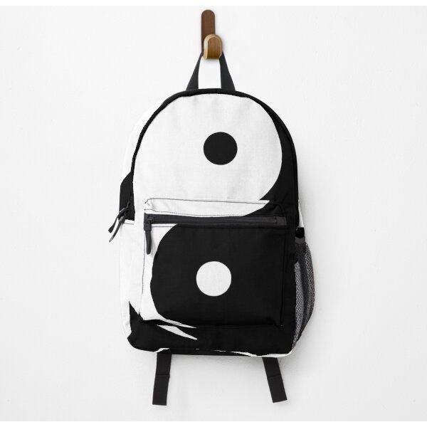 Yin Yang Black And White Backpack-image