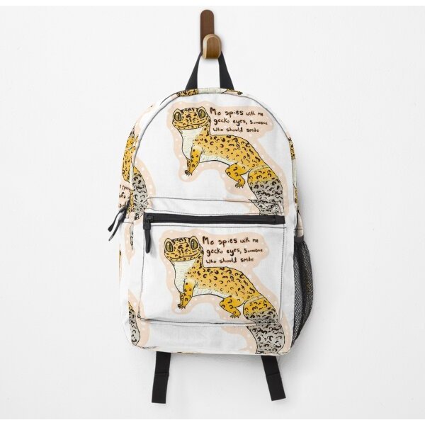 Leopard Gecko “Me Spies...” Design Backpack-image