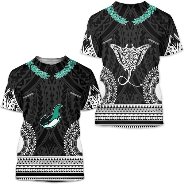 Manta Ray 3D Printed T Shirt-image