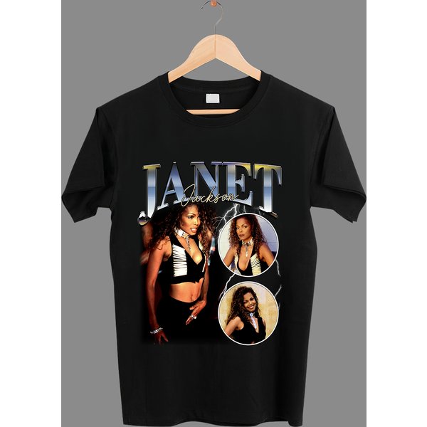 Vintage Style Janet Jackson T-Shirt, Janet Jackson Rap T-Shirt-image