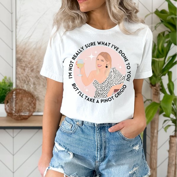 Stassi Schroeder Vanderpump Rules Shirt, I'll Take A Pinot Grigio, Straight Up With Stassi Shirt-image