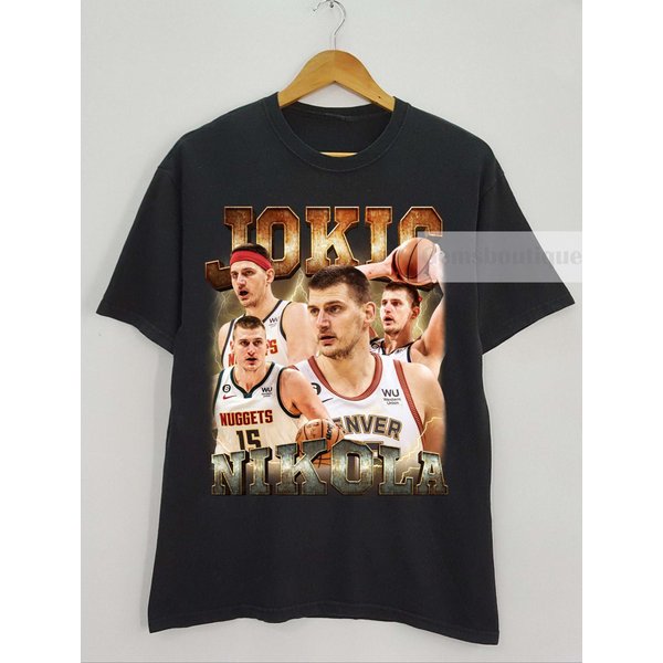 Nikola Jokic Shirt, Basketball Shirt, Classic 90S Graphic Tee-image